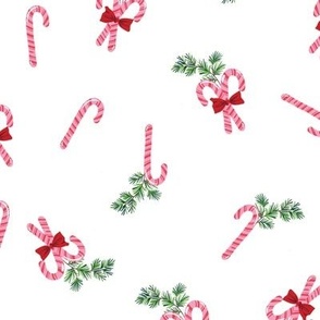 Christmas peppermint candy canes 