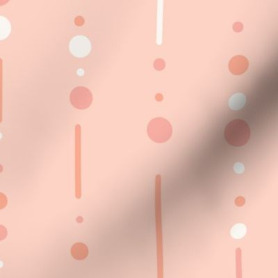 Modern Geometric Pink Dots and Lines