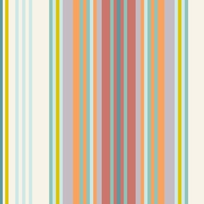 70s striped pattern - blues