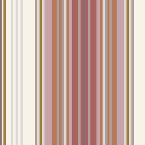 70s striped pattern - muted dark red