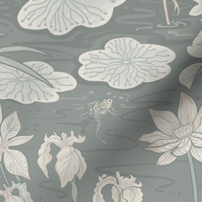 Serene Lotus Pond