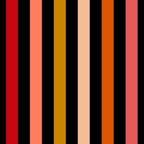 Multicoloured stripes - oranges