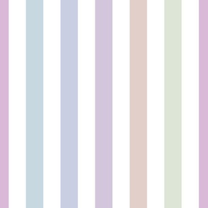 Pale multicoloured stripes