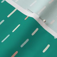 Geometric Dotted Lines Teal