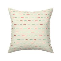 Dotted Lines Coral Teal