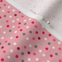 Merrymint Confetti Polka Dots on Pink
