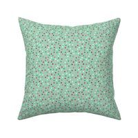 Merrymint Confetti Polka Dots on Mint 