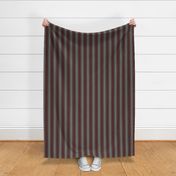 Spring garden regency heritage stripe - sage on maroon - traditional stripe for decor