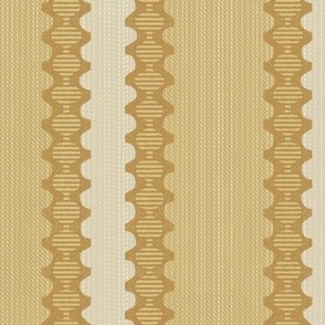 French Country Stripes Wythe Gold Large 