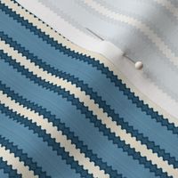 French Country Stripes Lafayette Blue Small 