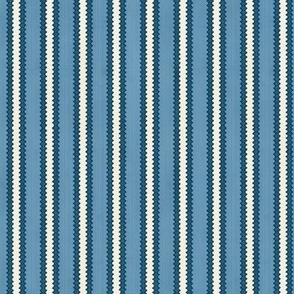 French Country Stripes Lafayette Blue Small 