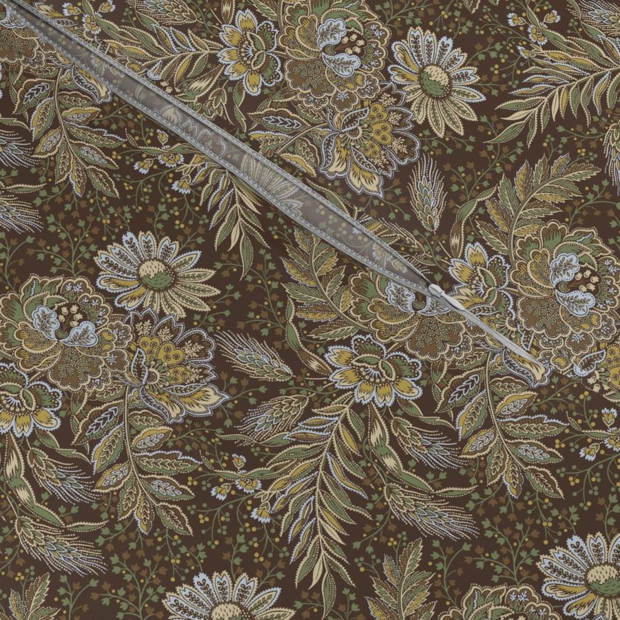 Fleurs Sauvage de Villandry Tudor Brown Small 