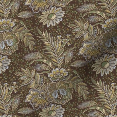 Fleurs Sauvage de Villandry Tudor Brown Small 