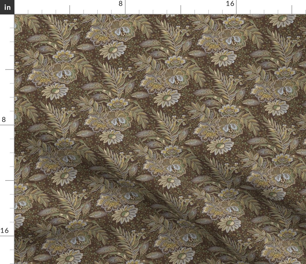 Fleurs Sauvage de Villandry Tudor Brown Small 