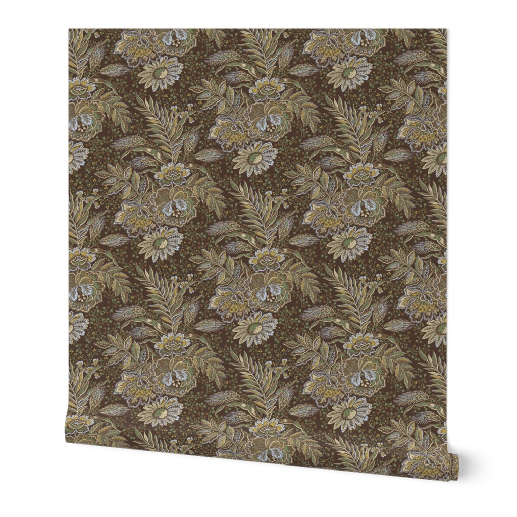 Fleurs Sauvage de Villandry Tudor Brown Medium 