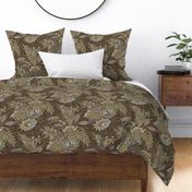 Fleurs Sauvage de Villandry Tudor Brown Large 