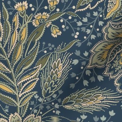 Fleurs Sauvage de Villandry Washington Blue Large 