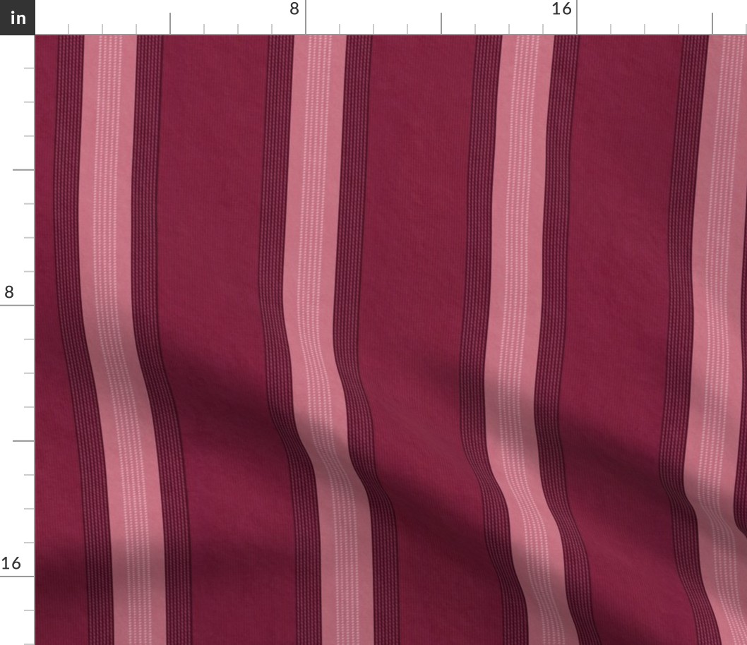 French Provincial Stripes Spanish Rose Large
