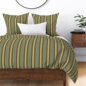 French Provincial Stripes Seaweed Muslin Green Large 