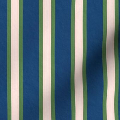 French Provincial Stripes Marquis Blue  Medium 