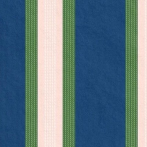French Provincial Stripes Marquis Blue Large