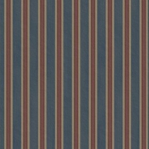French Provincial Stripes Coromandel Blue Small 