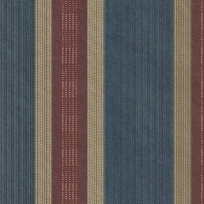 French Provincial Stripes Coromandel Blue Large 