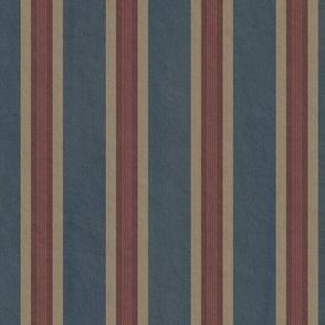 French Provincial Stripes Coromandel Blue Medium 