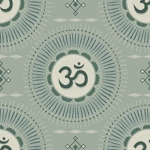 Serene Meditation wallpaper (Om) - Jade