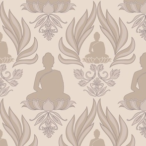 Lotus Serene Wallscape Yoga Large Print design