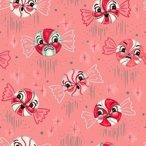 Small Flying Merrymints on Vintage Pink