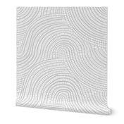 Large // wavy white coastal tiles wallpaper