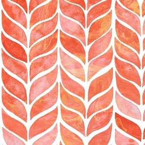 Watercolor Fox Tail Tiles - Medium Scale