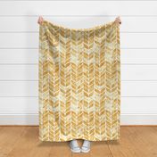 Watercolor Golden Tail Tiles  - Medium Scale