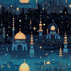 Ramadan stars and mosques