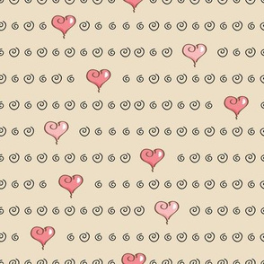 Cartoon Heart Pattern 