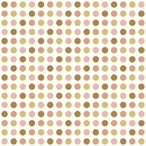 grid with dots in warm neutral colors on ivory | medium