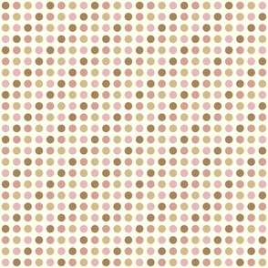 grid with dots in warm neutral colors on ivory | small