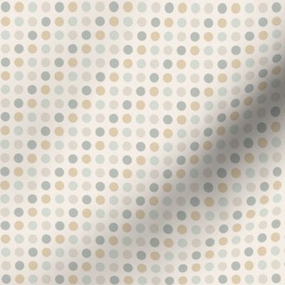 diagonal grid with dots in light neutral colors | tiny