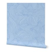 Serene swirls - blue (small scale)
