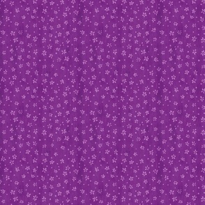 Ditsy pink flowers on dark purple background