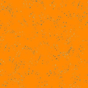 spatter speckle stipple bright orange 8IN 