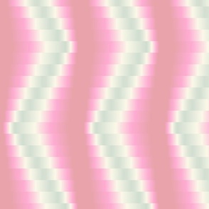 Blurred Zigzag pink - M