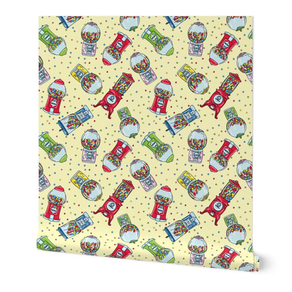 Cartoon Gumball Machine Pattern