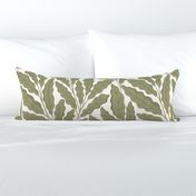 Calming Botanical Leaves - Large Scale - 24x24 inch repeat