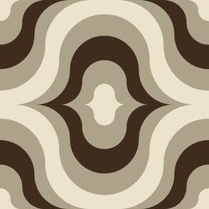 3034 E Extra Large - retro waves, grey