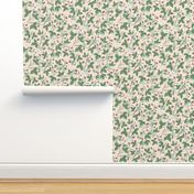 Wild strawberry garden delight in peach background