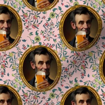 Abe Lincoln Beer in Pink Back