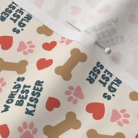 (small scale) World's Best Kisser - Dog Valentine's Day - Paws & Hearts - OG - LAD23