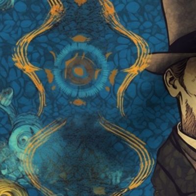 van gogh inspired steampunk lincoln 